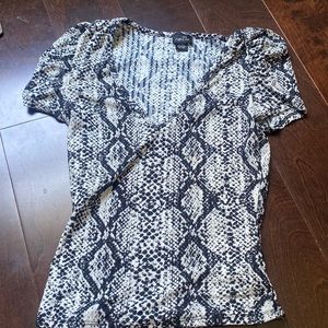 snake skin patter shirt
